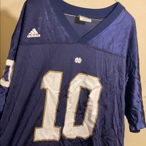 Norte Dame Navy blue #10 jersey